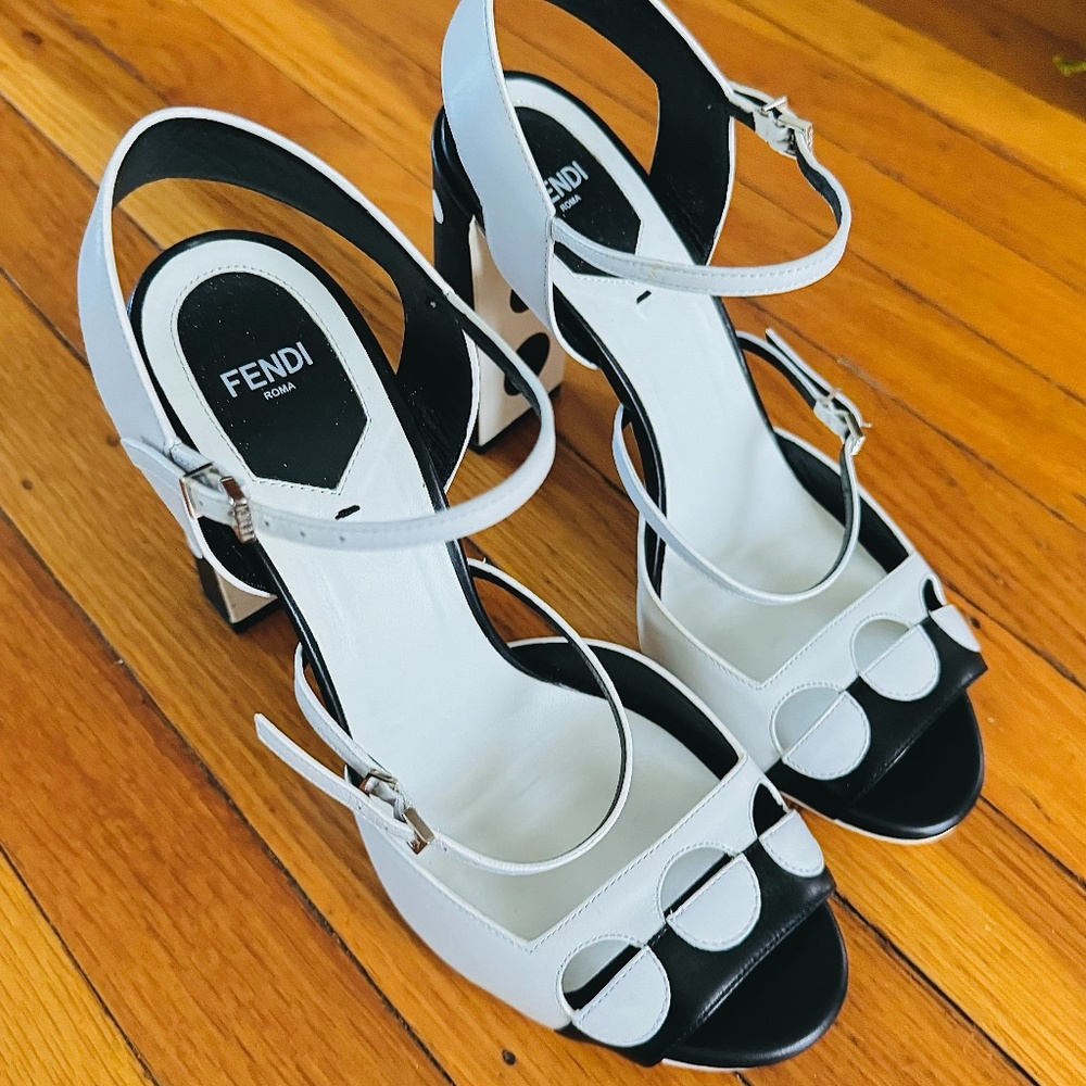 Fendi Polka Dot Sandals